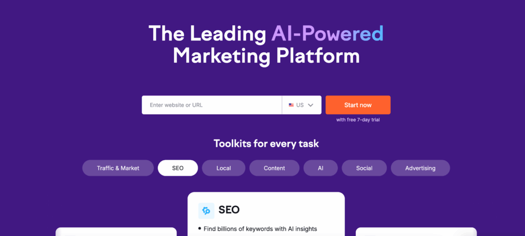 Semrush Social AI