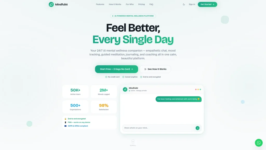 AI Mental Wellness Platform