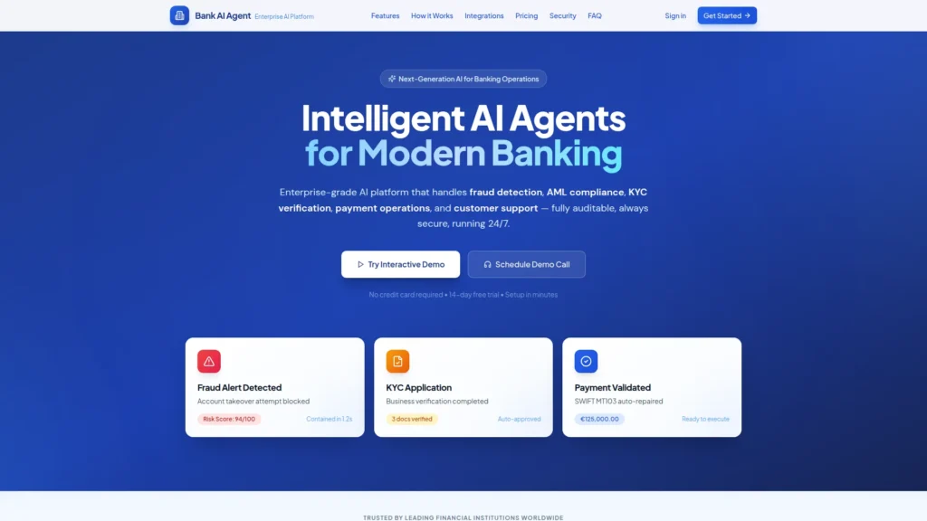 AI Agents Platform for Intelligent Banking