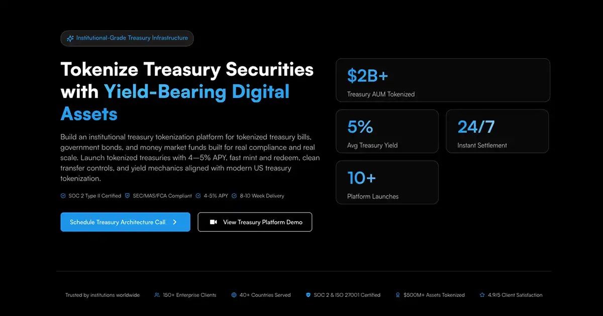 Institutional Treasury Infrastructure for Tokenized Yield Assets