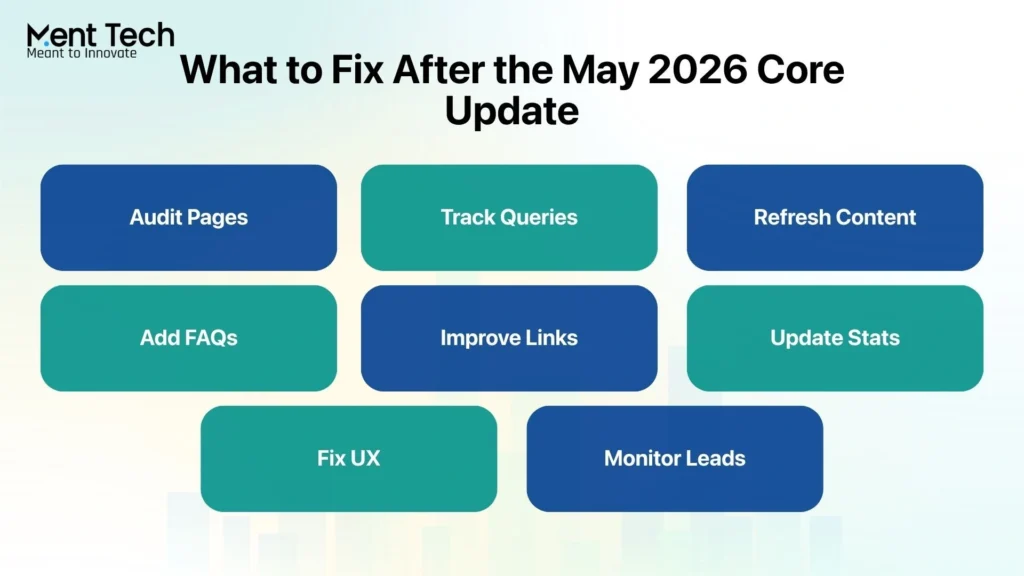 What to Fix After the May 2026 Core Update
