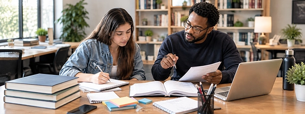 test preparation providers using academic assistant AI