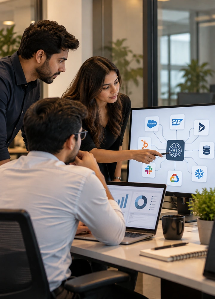AI integration services for CRM, ERP and internal systems