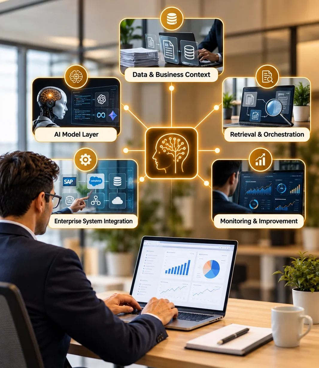 How Enterprise AI Solutions Work Across Business Systems